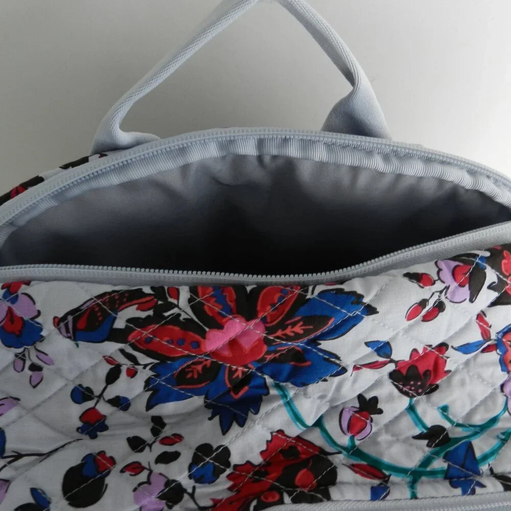 Vera Bradley Essential LARGE Backpack Laptop Backpack in Vineyard Floral